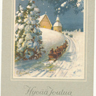 E KOJINE - Hevosreellä joulukirkkoon - kulk. 1948 - pikkukuva 1