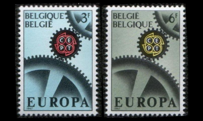 Belgia 1472-3 ** Europa (1967)