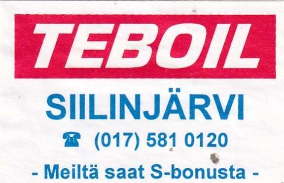 SIILINJÄRVI TEBOIL  6/6