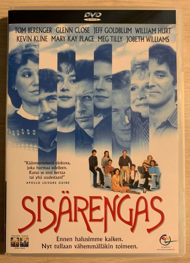Lawrence Kasdan: SISÄRENGAS (1983) William Hurt, Glenn Close