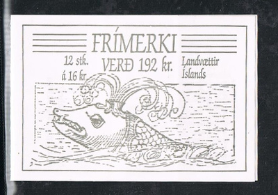 Islanti 1988 - Suojelushenkiä 16kr vihko  ++