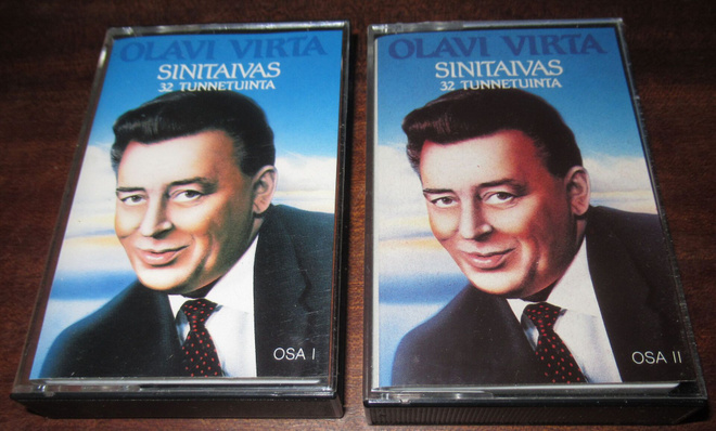 Olavi Virta Sinitaivas 32 tunnetuinta I ja II c-kasetit
