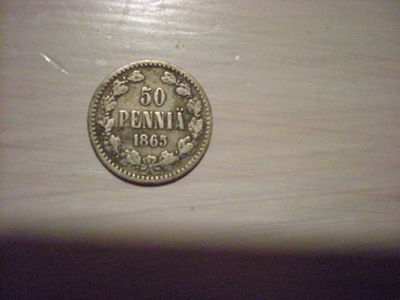 50 penniä 1865