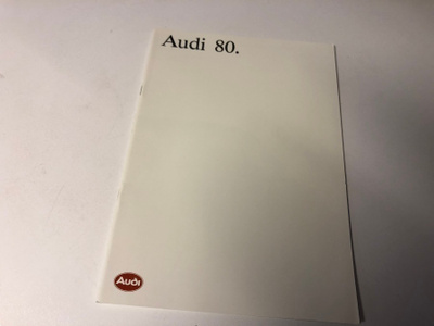 Audi 80 - 1/1987 - esite
