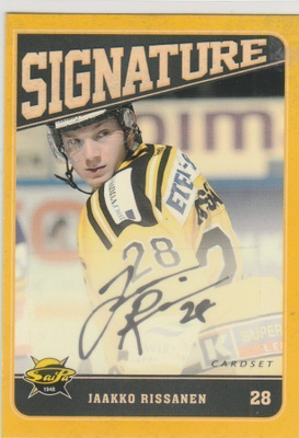 2013/14 Cardset Signature Jaakko Rissanen , Saipa