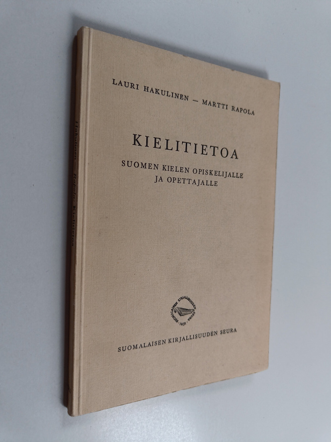 Lauri Hakulinen ym. : Kielitietoa suomen - kielen opiskel...