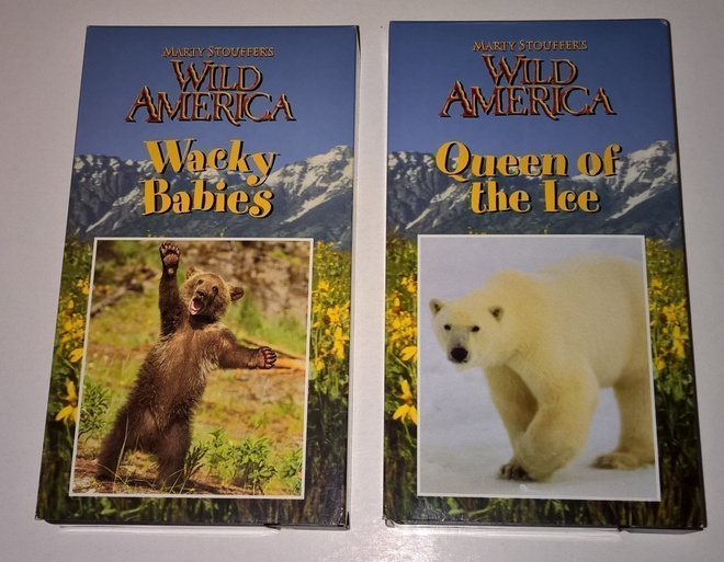 WILD AMERICA LUONTOFILMIÄ VHS KAKSI KPL