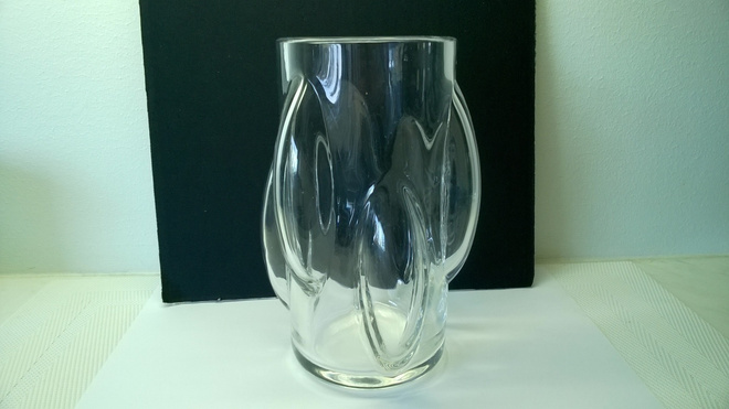 Timo Sarpaneva kirkas maljakko signeerattu TS, Iittala.