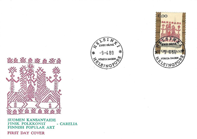 FDC 9.4.80 6,00 MK YLEISMERKKI RYIJY