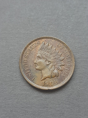 Indian Head cent 1908 USA