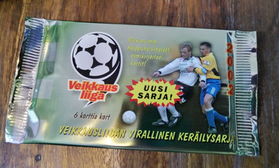 2002 Cardset VEIKKAUSLIIGA Keräilypussit 2,5e/ kpl