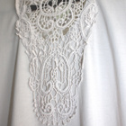 Pitsi pusero L ZARA ivory iätön ajaton boho romanttinen - pikkukuva 1
