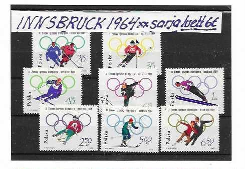 INNSBRUCK 1964** SARJA LUETT. 6€
