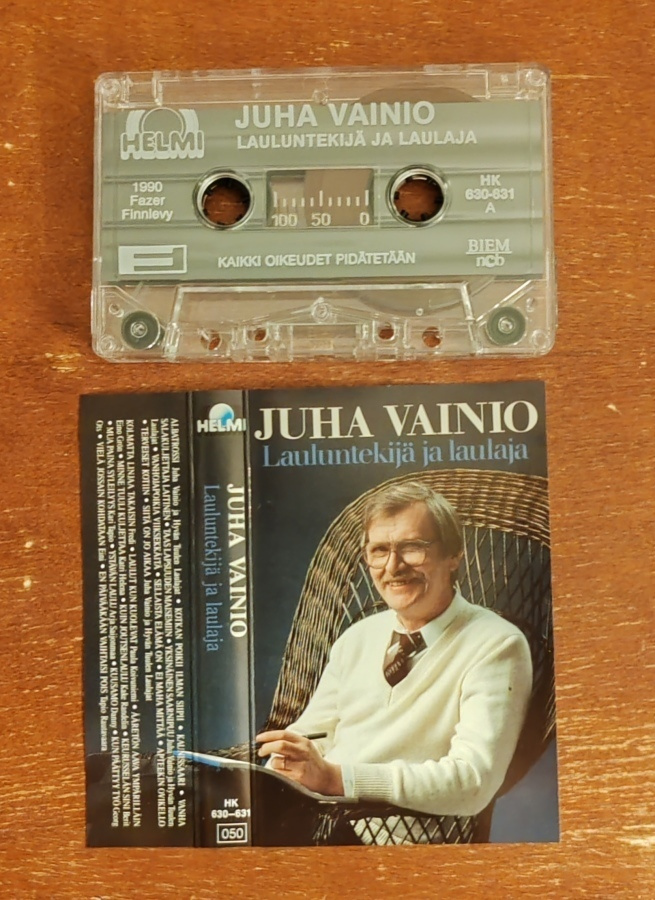 Juha Vainio Lauluntekijä Ja Laulaja c-kasetti