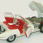 Jaguar E-type Tekno roadster valkoinen, 1:43 - pikkukuva 3