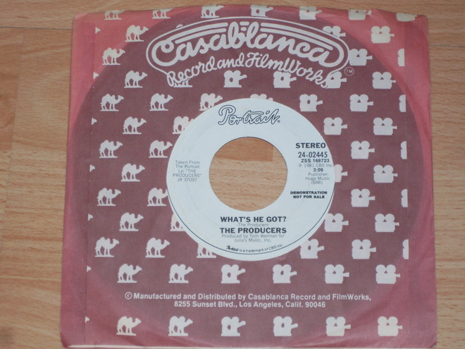 7" PRODUCERS - What's He Got - single 1981 rock promo MINT-
