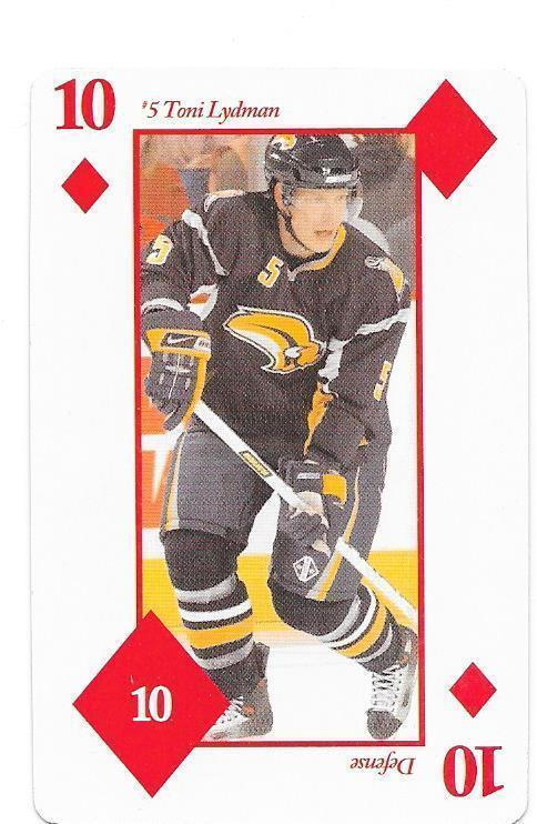 Buffalo Sabres Playing Cards #D10 Toni Lydman