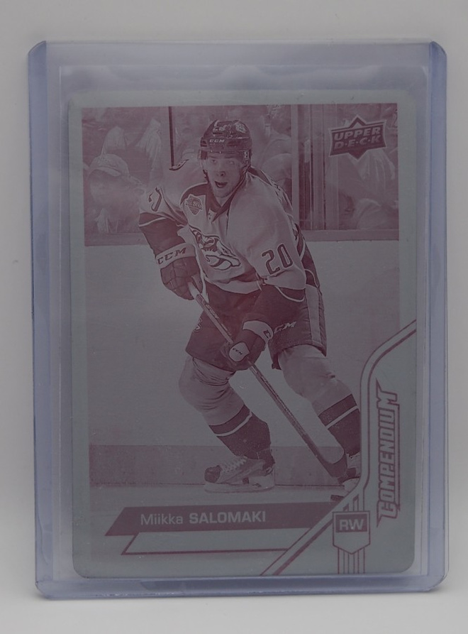 2016-17 Compendium Printing plate Miikka Salomäki