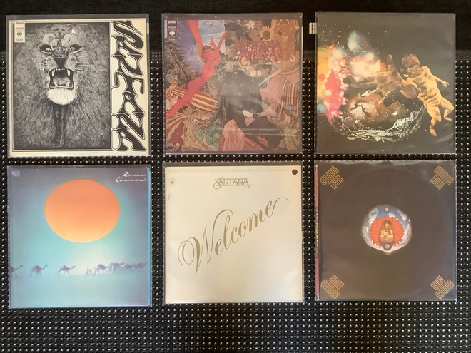 Santana vinyylilevykokoelma, 31 x LP’s