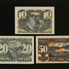 Itävalta Notgeld 10, 20, 50 Heller, Wernstein 1920 - pikkukuva 1
