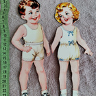 Paperinuket tyttö ja poika 1950-60-luku - pikkukuva 3