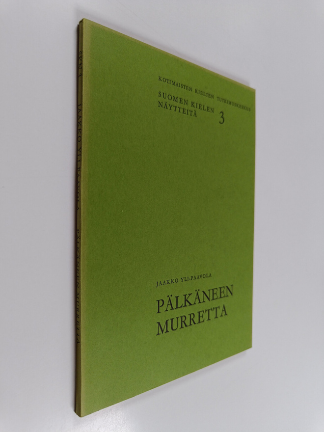 Jaakko Yli-Paavola : Pälkäneen murretta