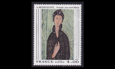 Ranska 2227 ** Amedeo Modiglianin maalaus (1980)