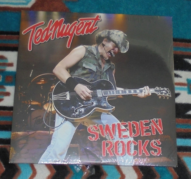 TED NUGENT ~ Sweden Rocks ~ 2 LP kelmussa MÍNT