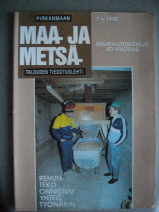 Pirkanmaan maa ja metsätalouden tiedotuslehti Nro 7/1990