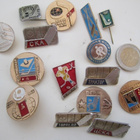 VANHOJA CCCP Merkkejä Jääkiekko 1960-1970-l Metallia - pikkukuva 1