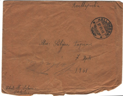 KENTTÄPOSTI KELLOKOSKI-1961/KPK7
