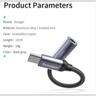 Essager USB C - 3,5mm kuulokeliitäntä kuulokeadapteri #29406 - pikkukuva 4