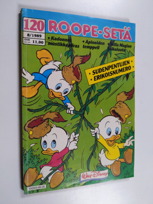 Walt Disney : Roope-setä 8/1989