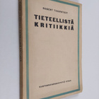 Robert Tigerstedt : Tieteellistä kritiikkiä - pikkukuva 1