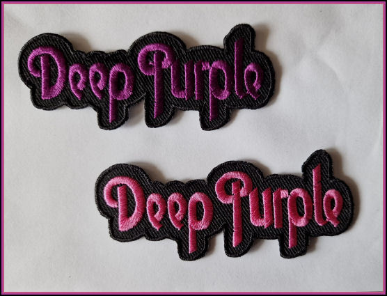 2 kpl DEEP PURPLE kangasmerkkejä