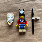 Lego Western Intiaani Soturi ja Kilpi & Seiväs Minifiguuri - pikkukuva 2