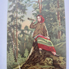 VANHA Postikortti Kansallispuku 1890-l - pikkukuva 1