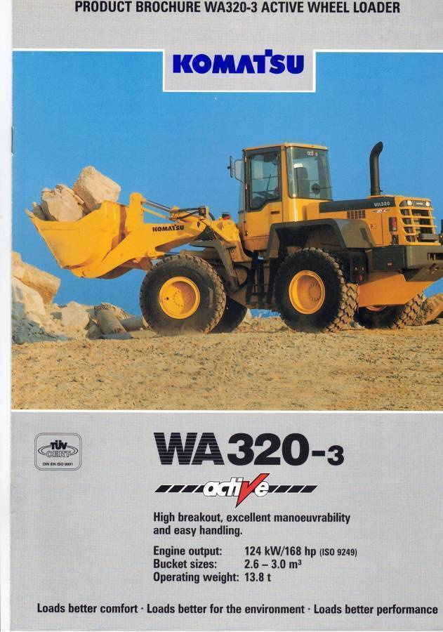 Esite Komatsu WA320-3 pyöräkuormaaja 1998