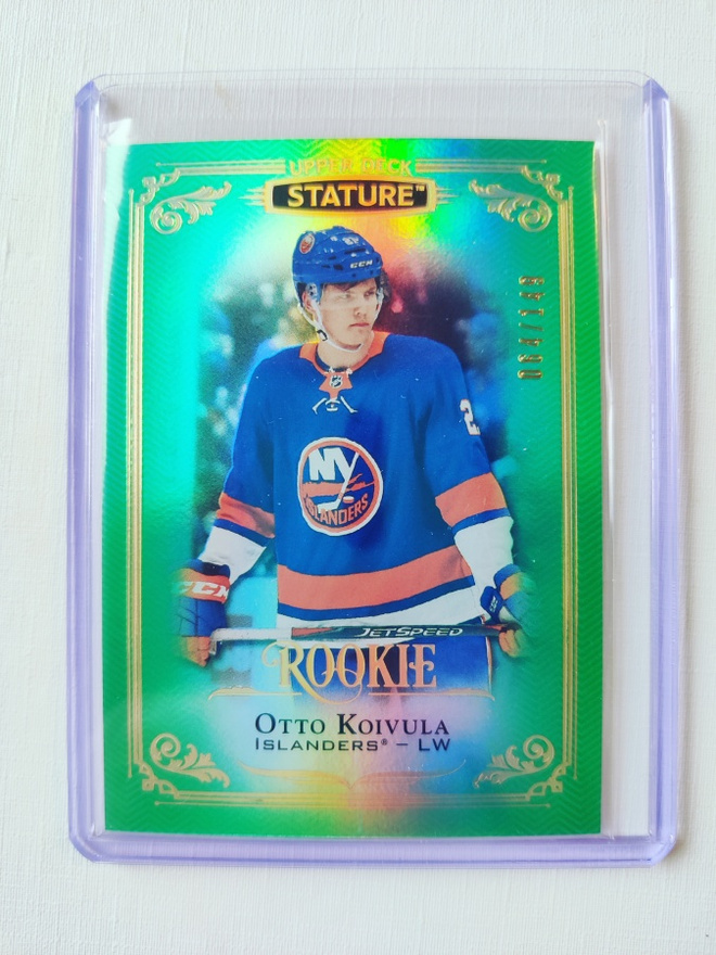 Otto Koivula - 19-20 UD Stature Green Rookie /149