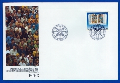 FDC – Väestökirjoja Suomessa 450 v. 1.9.1994, Lape 1264