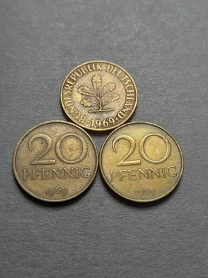 kolikkosetti 1969, 3kpl