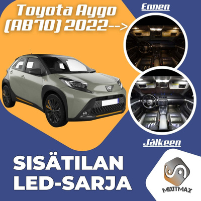 Toyota Aygo X (AB70) Sisätilan LED-sarja 4-osain