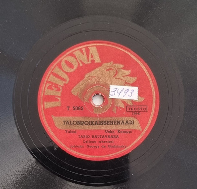 Savikiekko 1952 - Tapio Rautavaara - Leijona T 5065