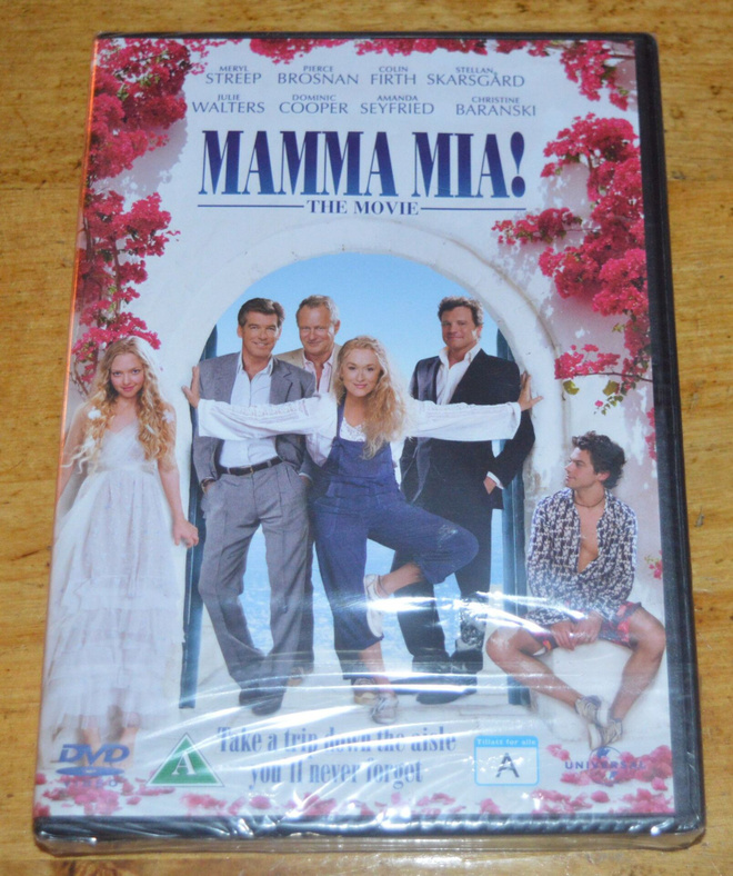 Mamma Mia! – DVD (uusi, avaamaton)
