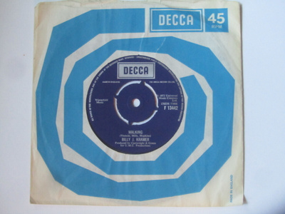 Billy J.Kramer: Walking  7" single  1973