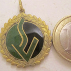 VANHA Merkki Jetoni Urheilu SV Mestari Messinkiä Emali 1949 - pikkukuva 1