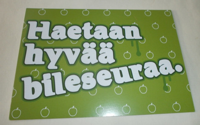 Hyvää bileseuraa, alkomainos, MiniMoi nro 2301, ei p.