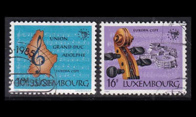 Luxemburg 1125-6 o Europa musiikkivuosi (1985)