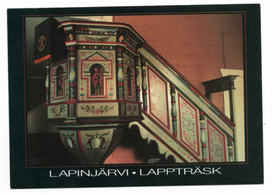 Lapinjärvi: kirkon saarnastuoli