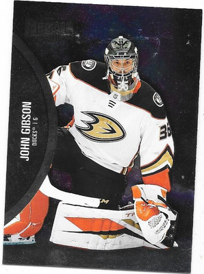 2021-22 Metal Universe #4 John Gibson , Anaheim Ducks MV